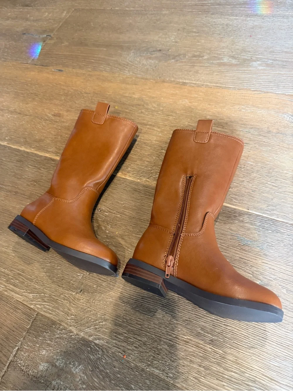 Kids Nordstrom Tall Brown Pull-On Boots
